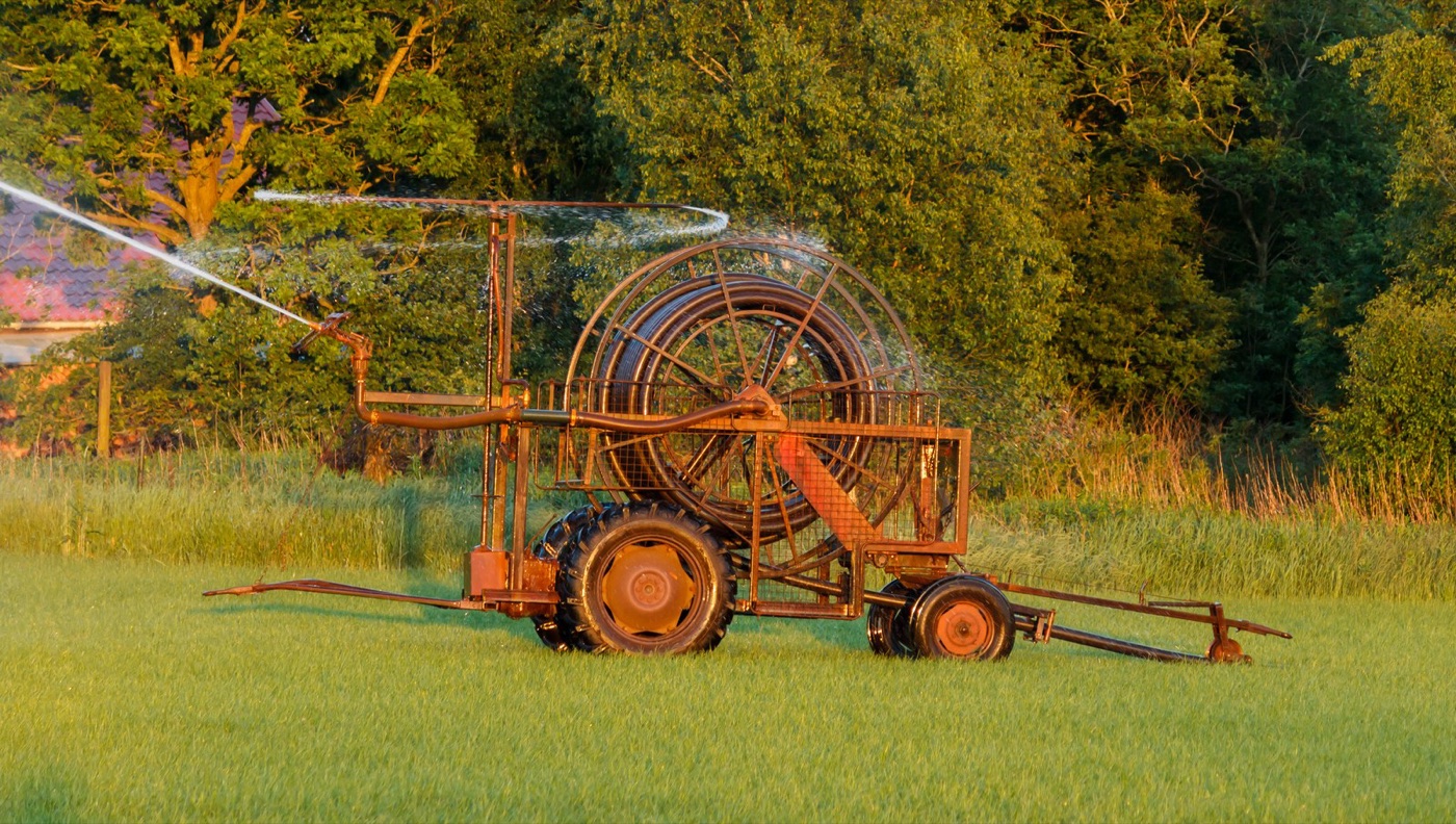 A lawn sprinkler. In a dry city it is the household's largest single use of water, and it runs every summer.
