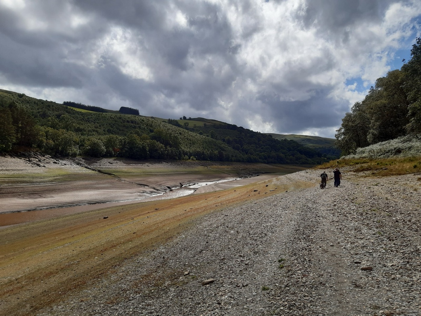 Walking the dry bed of a reservoir. Day Zero is the day a city's reservoirs reach this.