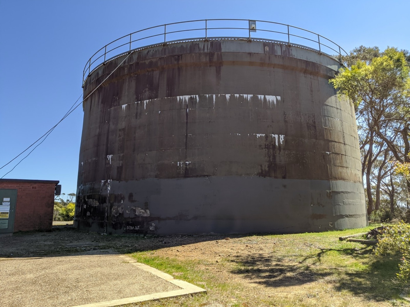 A contact tank. Chlorine needs time with the water as well as a dose.
