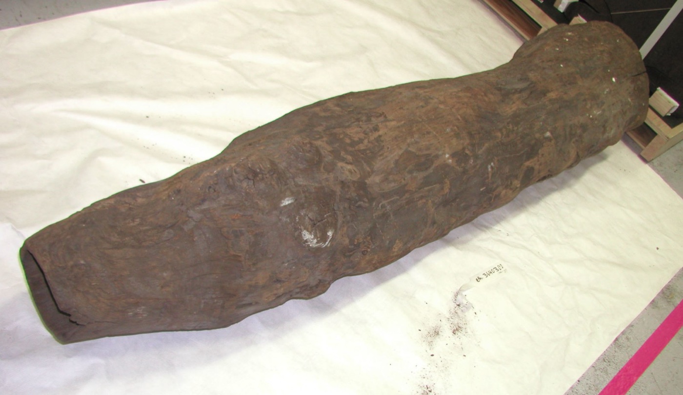 A section of old cast iron main. Much of the industrialised world's network is of this age.