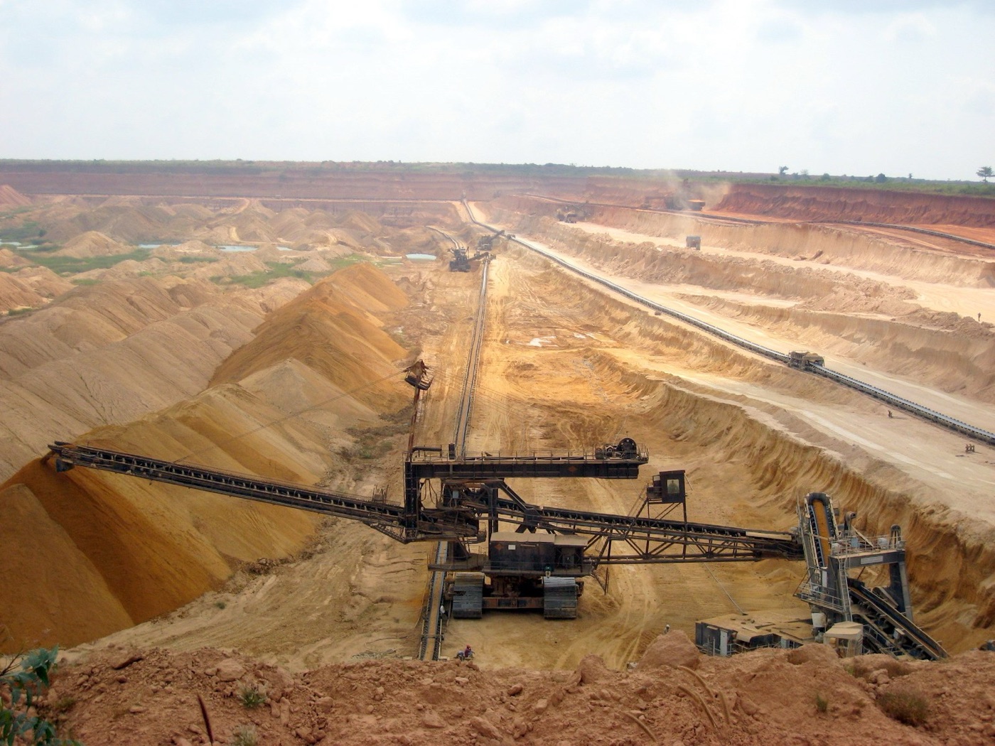 A phosphate mine. The world's fertiliser phosphorus comes from rock, dug in a handful of countries.