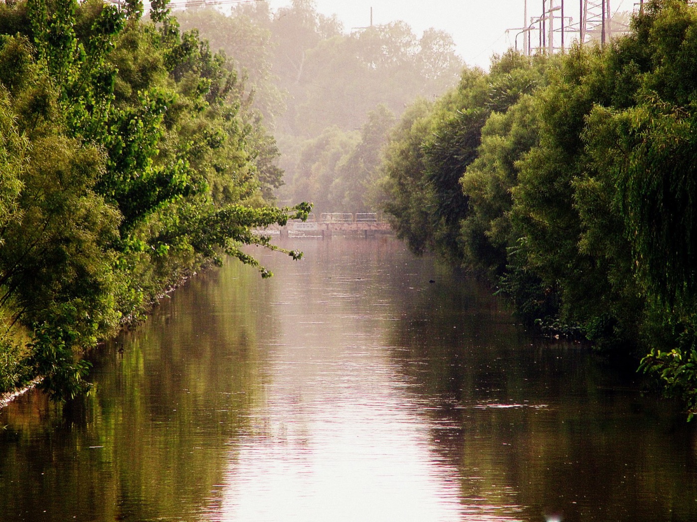 The canal through Lahore, dug in the 1860s for the fields. It is the only open water the city can see, and it is spoken for.