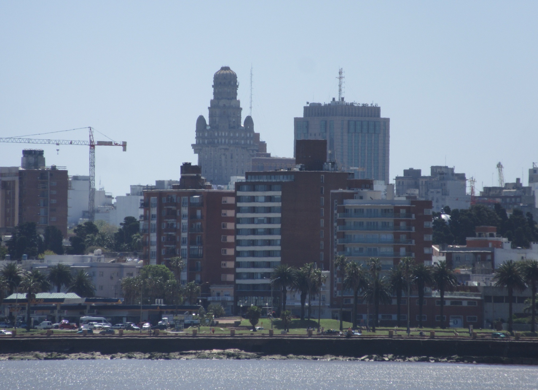The centre of Montevideo seen from the Rambla